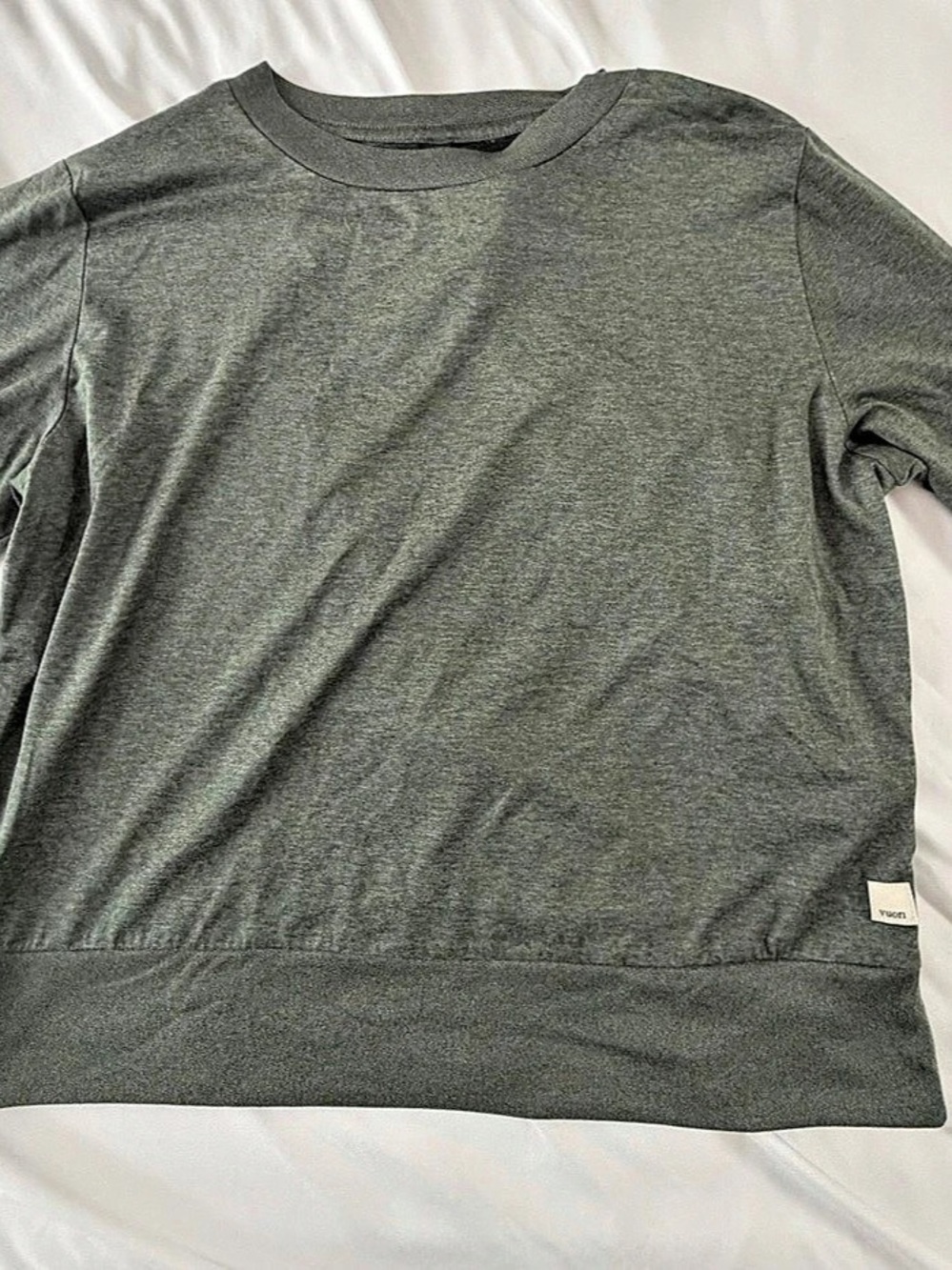 Vuori Daydream Crew Pullover in Green, Medium
